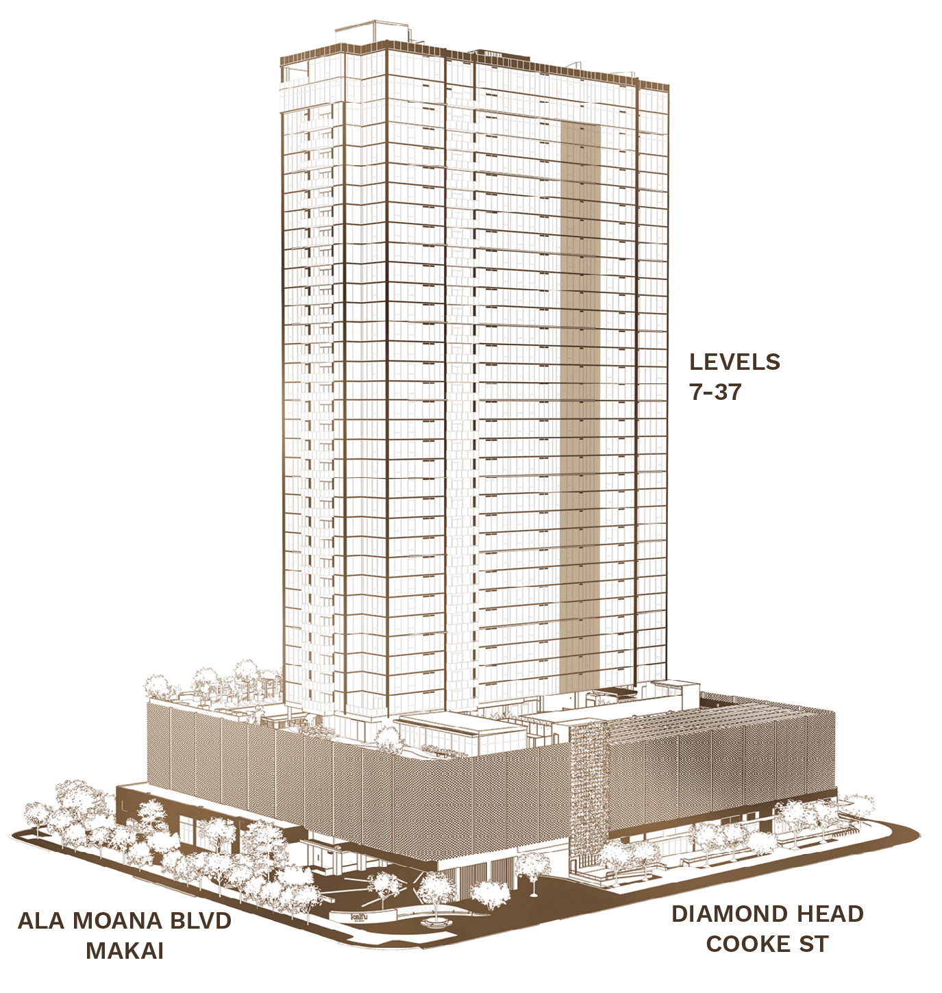 Residence 05, Type E tower context